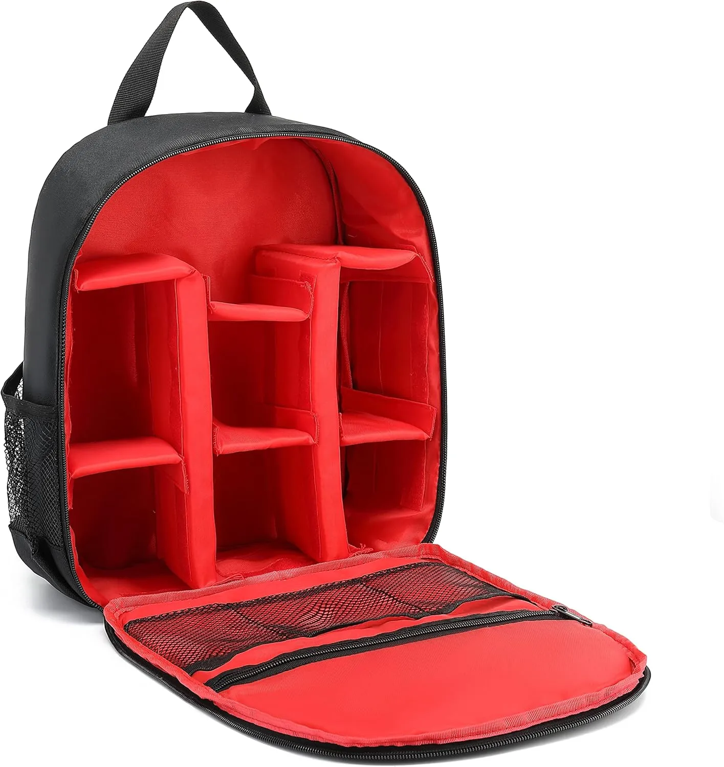 Digital DSLR Camera Waterproof Sling Backpack Shoulder Bag for Women and Men Teenagers (Red)