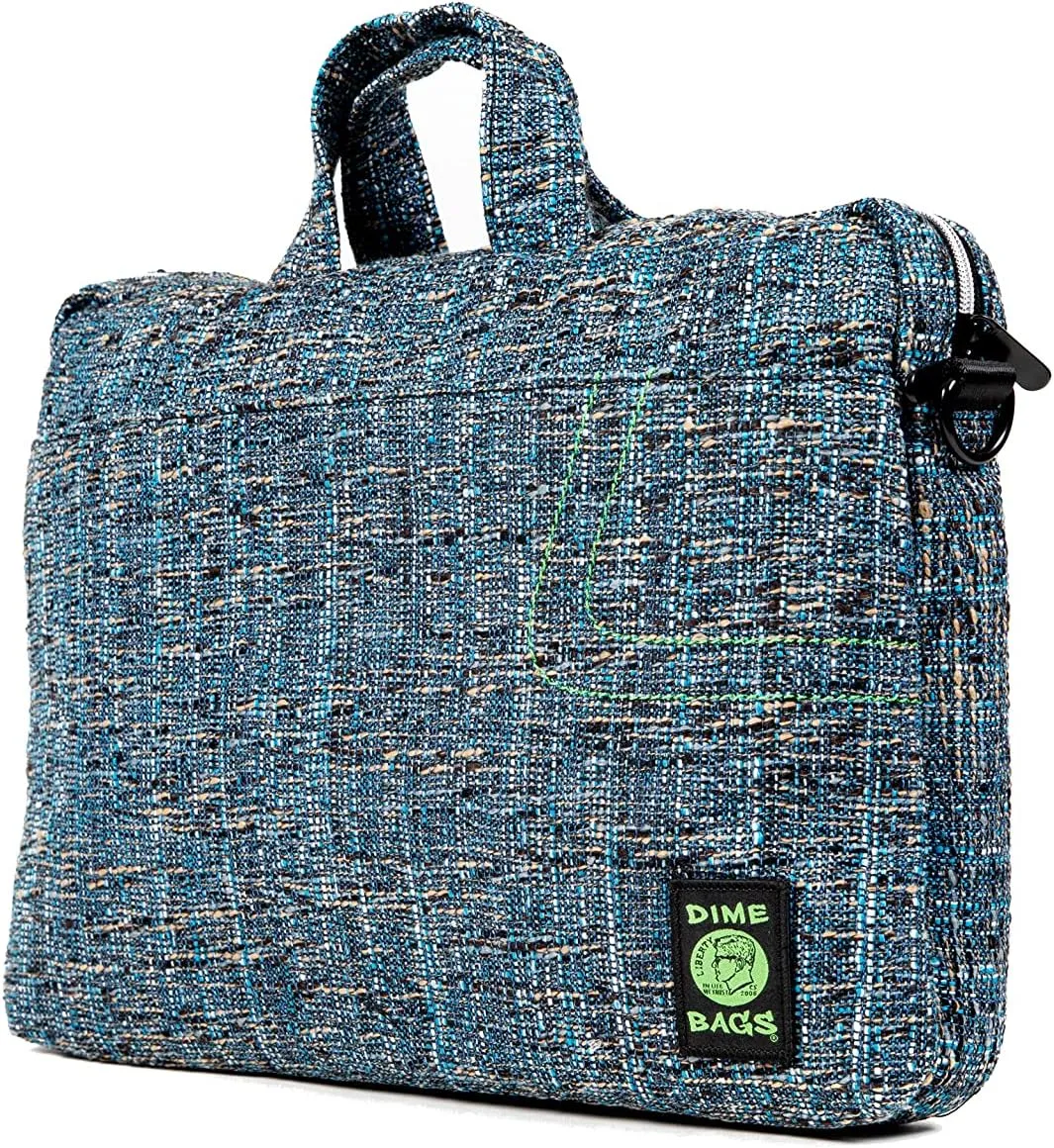 DIME BAGS Side Hustler | Hemp Computer Bag | Padded Commuter Shoulder Bag