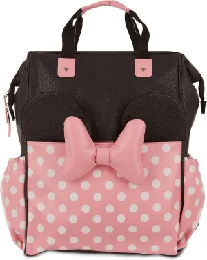 Disney Baby Diaper Bag, Minnie Mouse Big Bow, Backpack