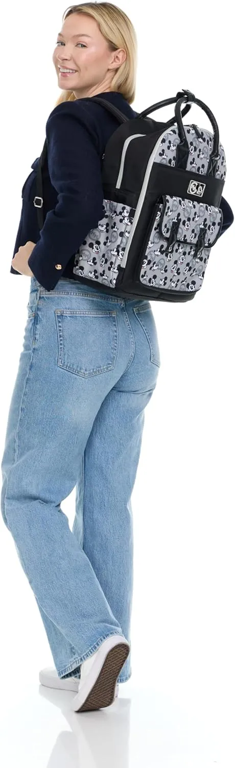Disney Unisex Baby Travel Diaper Backpack| 16-Inches Height Multi-Functional Bag, Mickey Mouse Double Handle, Extra Large
