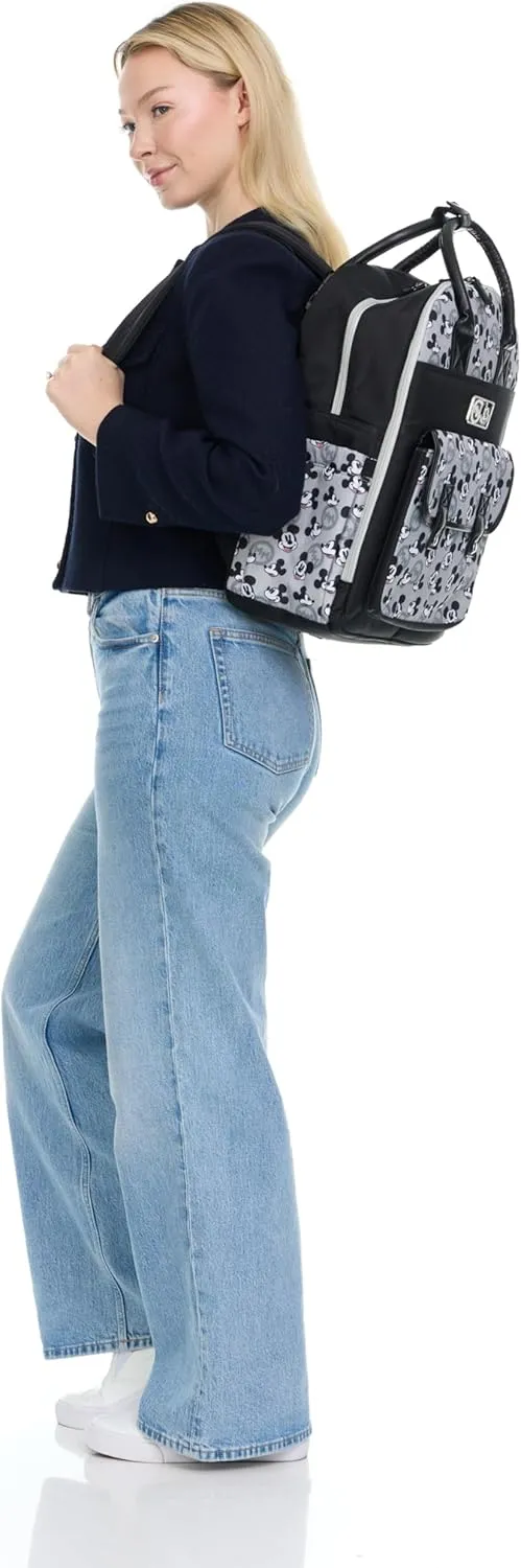 Disney Unisex Baby Travel Diaper Backpack| 16-Inches Height Multi-Functional Bag, Mickey Mouse Double Handle, Extra Large