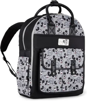Disney Unisex Baby Travel Diaper Backpack| 16-Inches Height Multi-Functional Bag, Mickey Mouse Double Handle, Extra Large