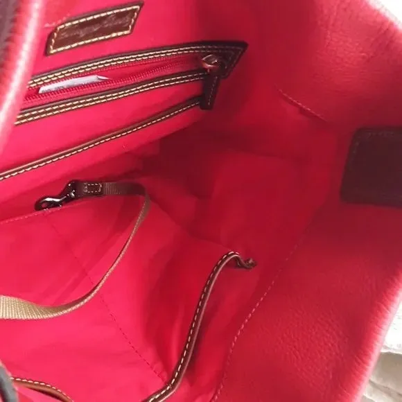 DOONEY & BOURKE STRAWBERRY DERBY LEATHER HOBO BAG