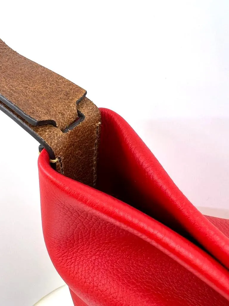 DOONEY & BOURKE STRAWBERRY DERBY LEATHER HOBO BAG