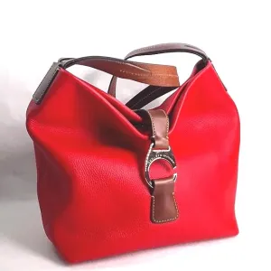 DOONEY & BOURKE STRAWBERRY DERBY LEATHER HOBO BAG