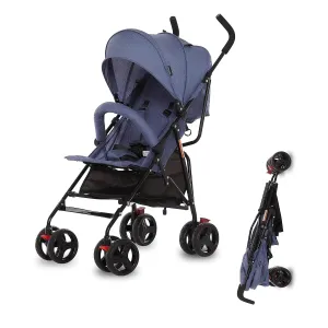 Dream On Me Vista Moonwalk Baby Stroller in Blue, Lightweight Infant Stroller with Compact Fold, Multi-Position Recline Umbrella Stroller with Canopy, Extra Large Storage and Cup Holder