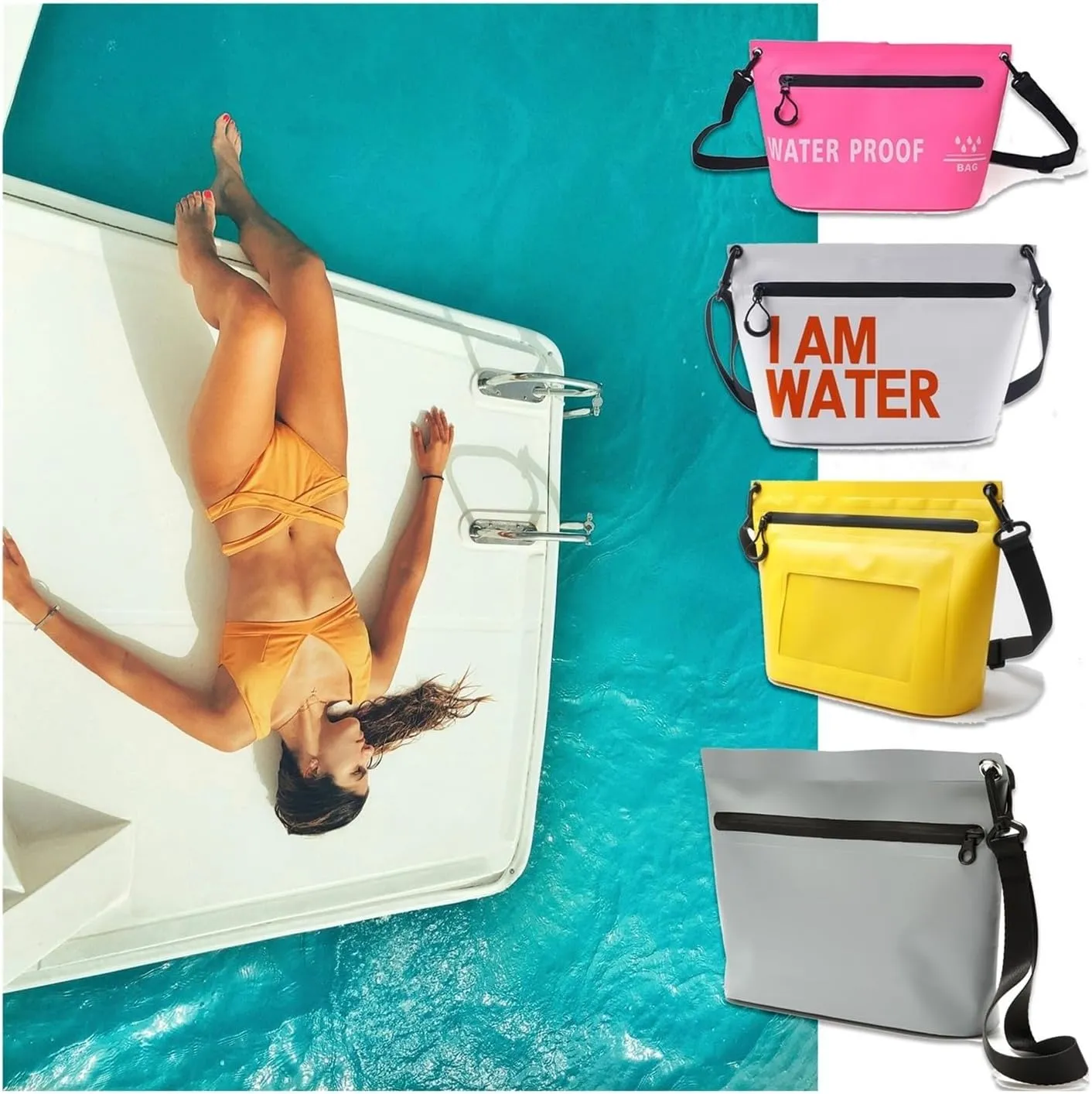 Dry Bag Travel Waterproof Pouch Bags case with Transparent Screen Touchable ipx7 water proof for Travelling Swimming Boating