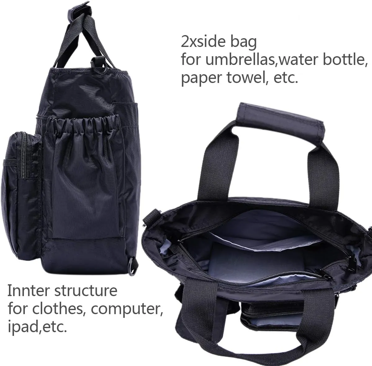d'yallee Crossbody Messenger Bag Men Waterproof Shoulder Business Work Bag Nylon