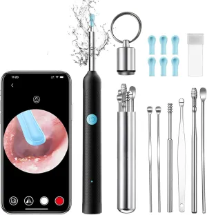 Ear Wax Removal - Ear Cleaner with Camera with 1080P, Ear Wax Removal Tool with 6 LED Light, 6 Ear Pick, 10 Ear Set, Ear Camera Wax Rremoval Kit for iOS & Android