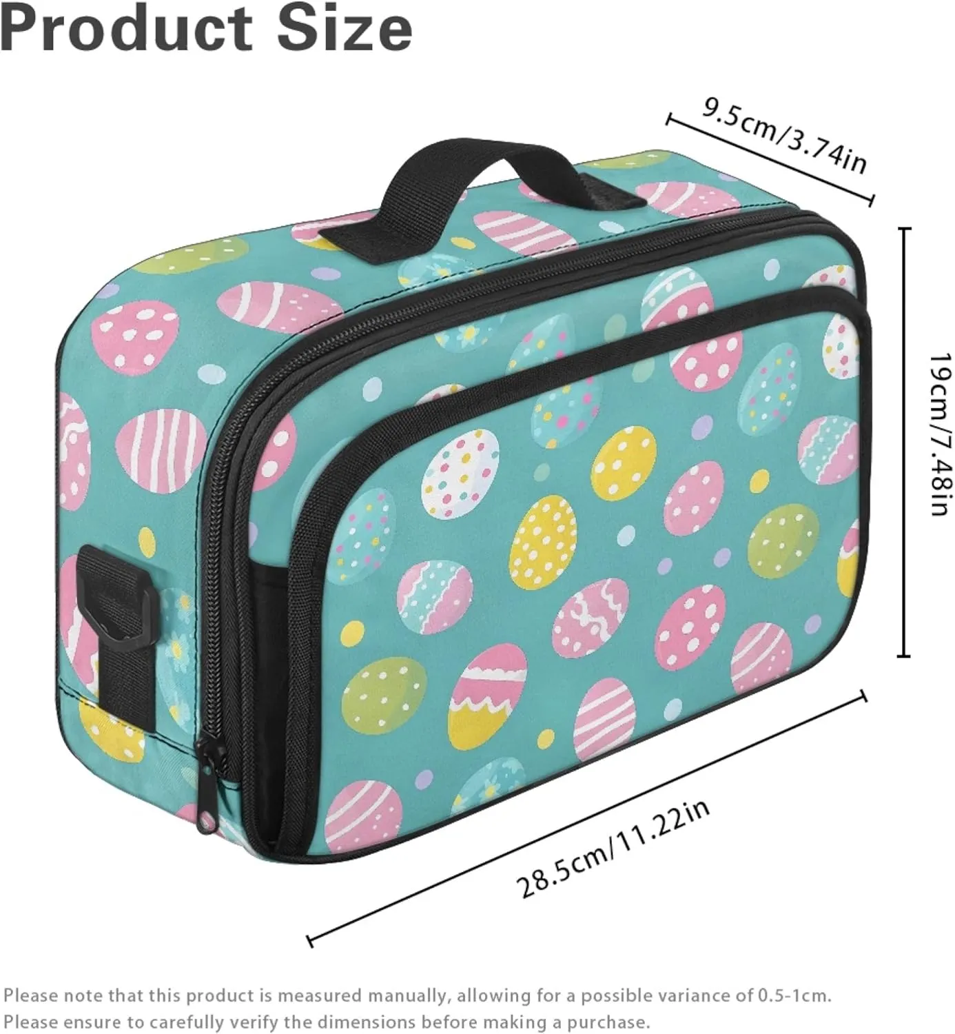 Easter Egg Mini Stroller Diaper Bag Blue Small Diaper Bag Purse with Hook Mini Diaper Bag Crossbody for Stroller Diaper Caddy Fits All Strollers