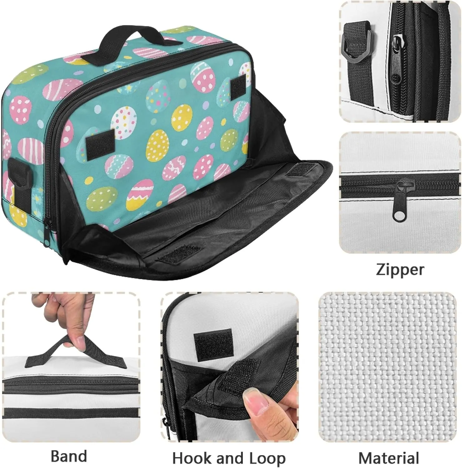 Easter Egg Mini Stroller Diaper Bag Blue Small Diaper Bag Purse with Hook Mini Diaper Bag Crossbody for Stroller Diaper Caddy Fits All Strollers