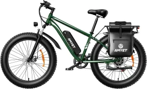 EB26 Electric Bike for Adults Peak 1500W Electric Bicycle 48V 15AH (720WH) Battery Electric Bike 26" Fat Tire Mountain 32mph 7 Speed Gears Ebike