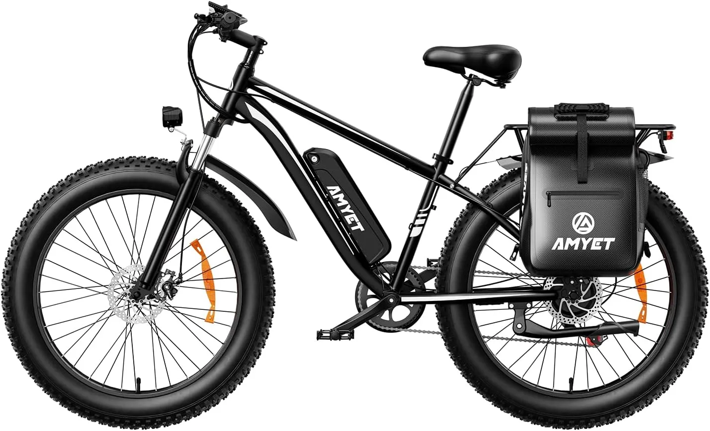 EB26 Electric Bike for Adults Peak 1500W Electric Bicycle 48V 15AH (720WH) Battery Electric Bike 26" Fat Tire Mountain 32mph 7 Speed Gears Ebike