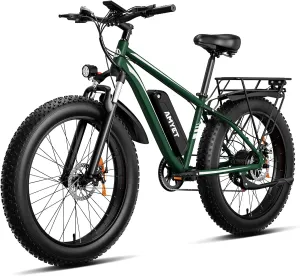 EB26 Electric Bike for Adults Peak 1500W Electric Bicycle 48V 15AH (720WH) Battery Electric Bike 26" Fat Tire Mountain 32mph 7 Speed Gears Ebike
