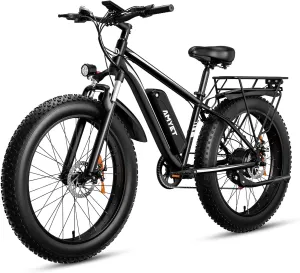 EB26 Electric Bike for Adults Peak 1500W Electric Bicycle 48V 15AH (720WH) Battery Electric Bike 26" Fat Tire Mountain 32mph 7 Speed Gears Ebike