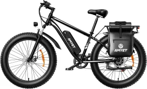 EB26 Electric Bike for Adults Peak 1500W Electric Bicycle 48V 15AH (720WH) Battery Electric Bike 26" Fat Tire Mountain 32mph 7 Speed Gears Ebike