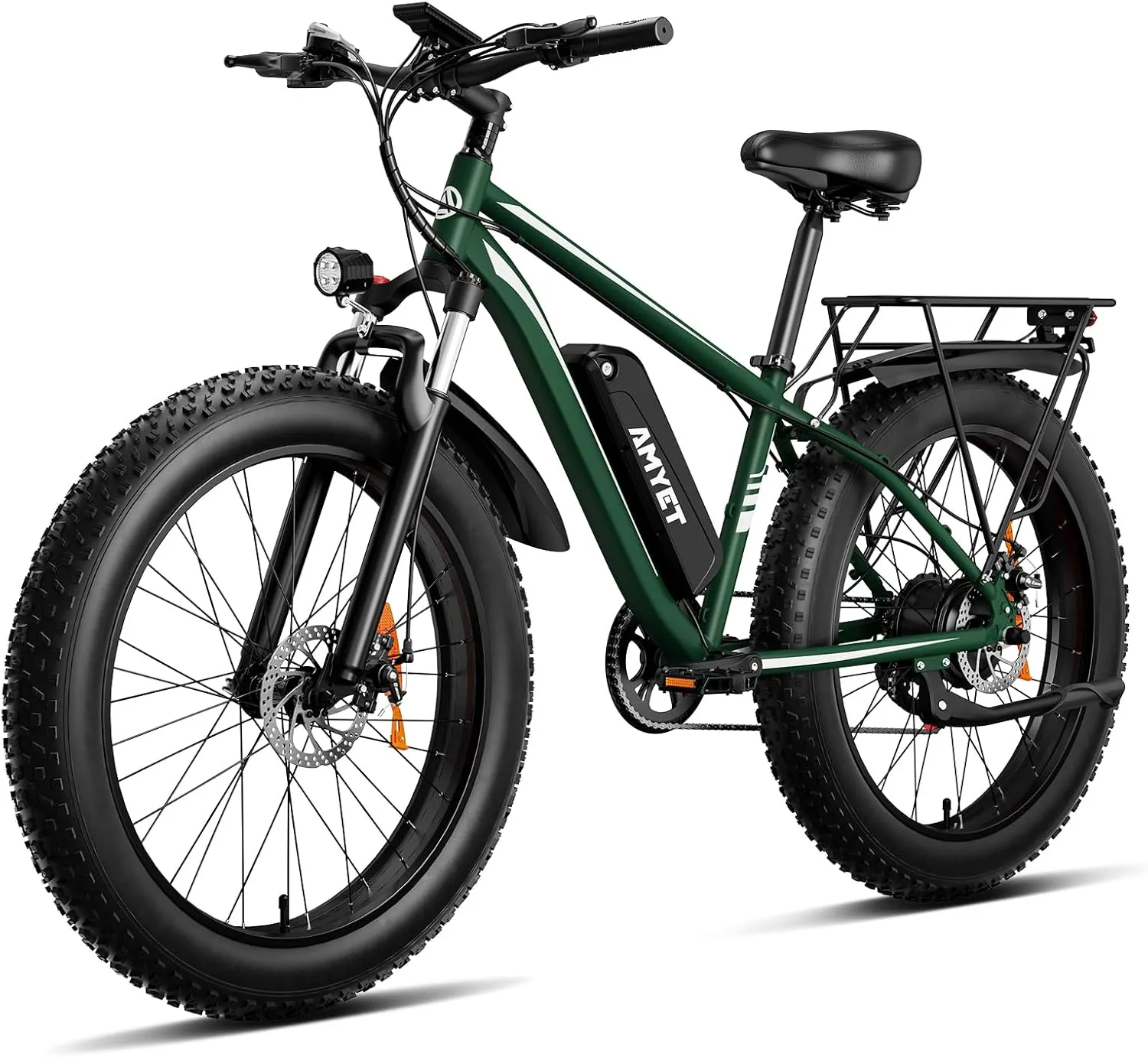 EB26 Electric Bike for Adults Peak 1500W Electric Bicycle 48V 15AH (720WH) Battery Electric Bike 26" Fat Tire Mountain 32mph 7 Speed Gears Ebike