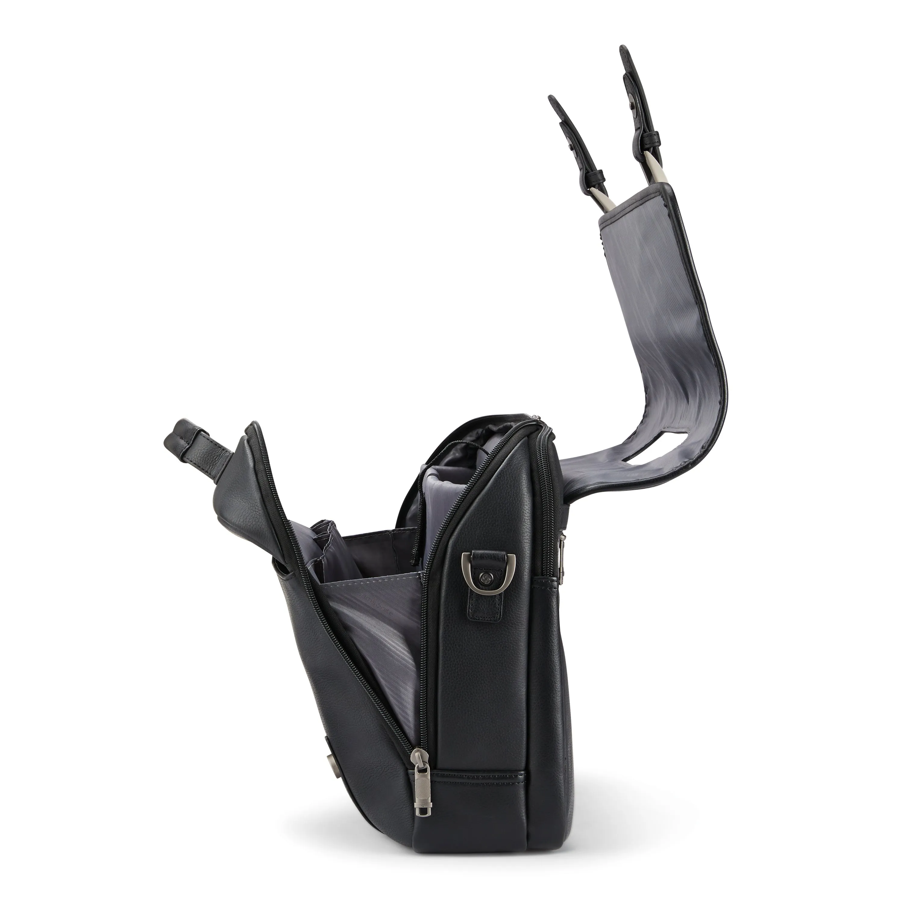 Economical Leather Flapover Priority access Samsonite Classic
