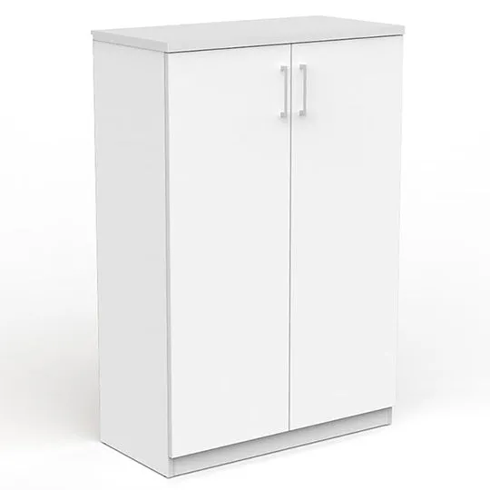 EkoSystem Hinged Door Storage Cupboard - 1200H - White Allover