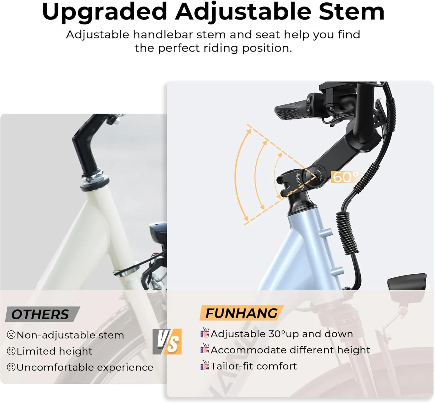 Electric Bike for Adults, 1000W Peak Ebike, 21.7MPH 50Miles City Cruiser Ebikes, 26" Step Thru Electric Bicycle with 48V Removable Battery, Adjustable Stem, Rear Rack, Front Suspension,7 Speed