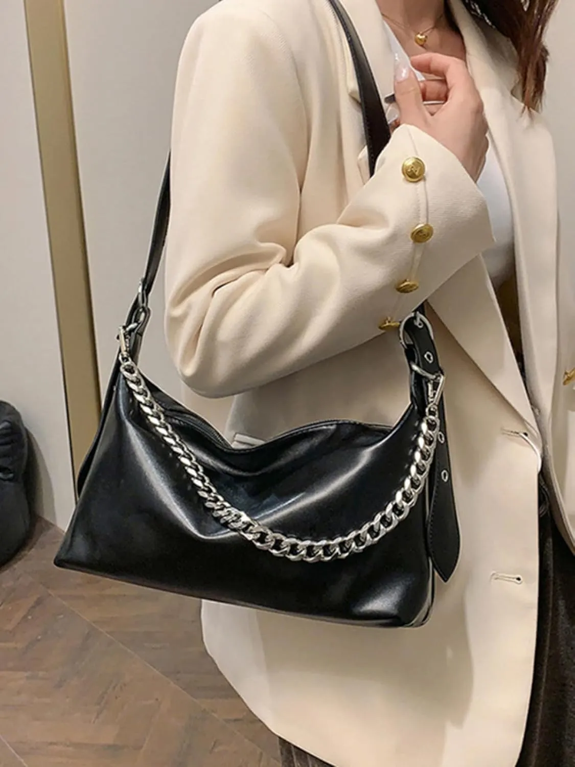 ENOPINK Crossbody Bags for Women Fashion Hobo Shoulder Bag Clutch Purse with Zipper Closure