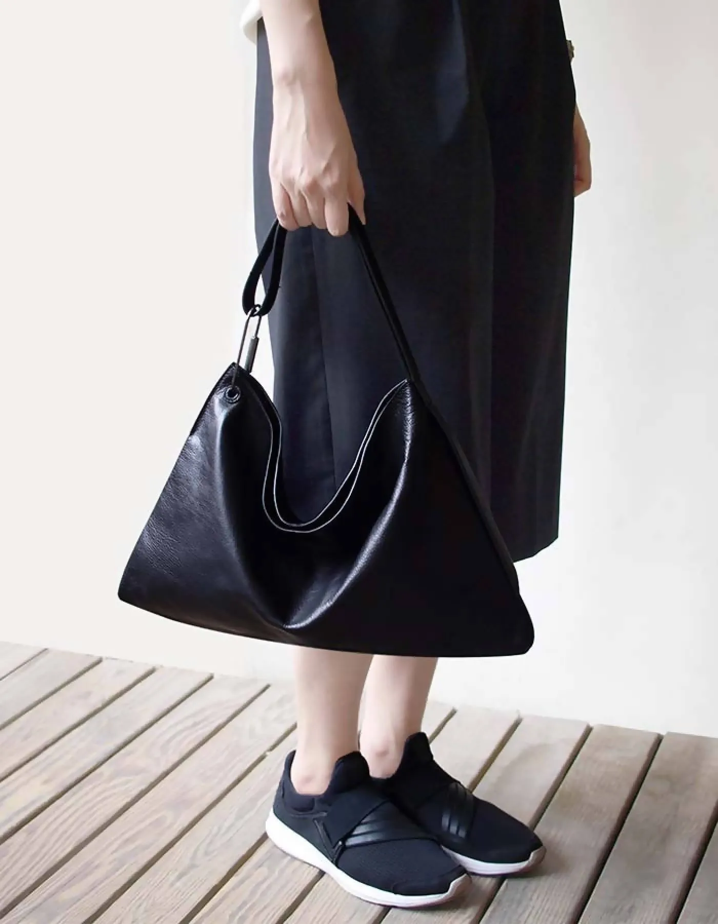 Equilateral Triangle Hobo Bag