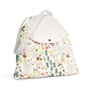 Esembly Wet Day Bag, Wet Dry Bag for Cloth Diapers - Waterproof, Reusable and Washable - Multipurpose Diaper, Pool, Beach, Gym and Travel Bag with Two Compartments - One Size, Fantastic Fungi