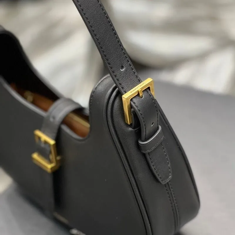 ESMEE - Fermoir Hobo Bag Leather Black
