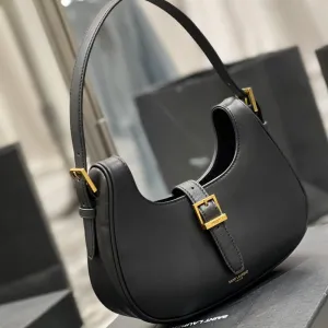 ESMEE - Fermoir Hobo Bag Leather Black