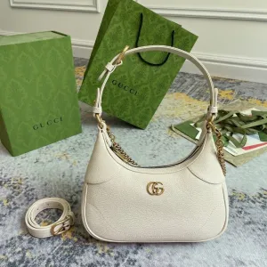 ESMEE - Hobo Bag With Chain Milk Beige