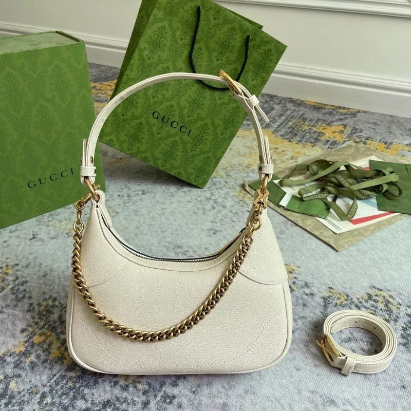 ESMEE - Hobo Bag With Chain Milk Beige