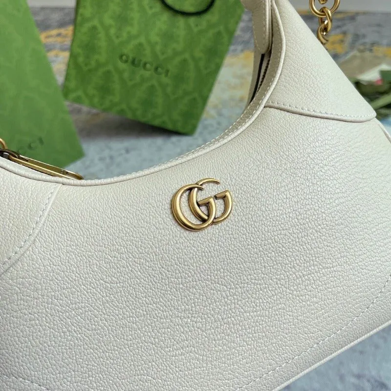 ESMEE - Hobo Bag With Chain Milk Beige