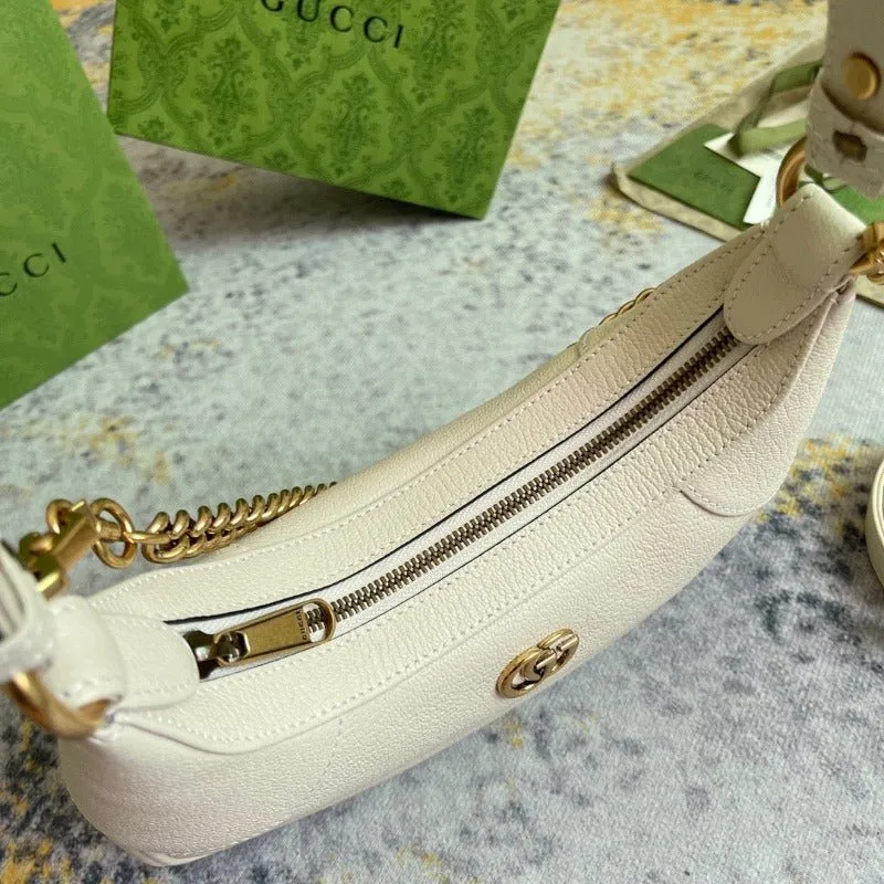 ESMEE - Hobo Bag With Chain Milk Beige