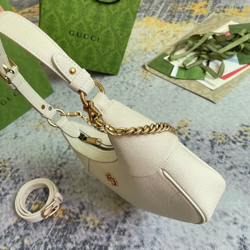 ESMEE - Hobo Bag With Chain Milk Beige