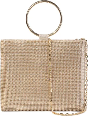 Evening Bag Clutch for Women Sparkling Party Cocktail Prom Handbag Formal Dressy Wedding Bag