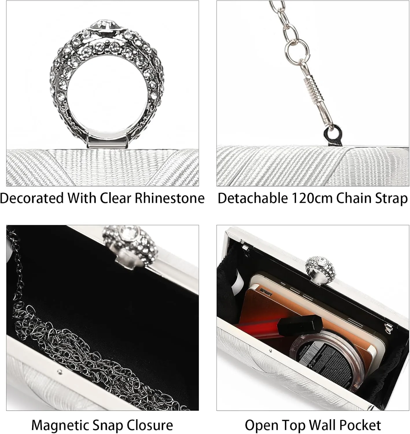 Evening Bags Clutch Purses for Women Wedding Bag Ladies Sparkling Party Handbag Tassel Crossbody shoulder bag