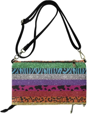 Evening Clutch Purse for Women Leather Crossbody Shoulder Bag Handbag with Strap Zipper Formal Dressy Purse