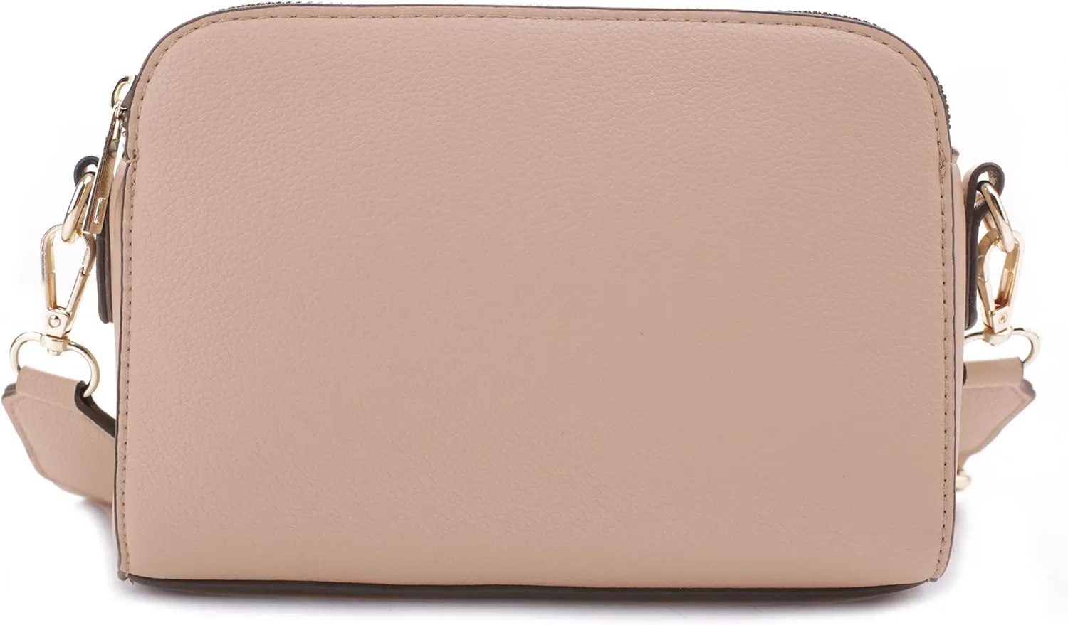 EVVE Crossbody Bags for Women Trendy Triple Zip Small Crossbody Camera Bag Purse with Wide Guitar Strap