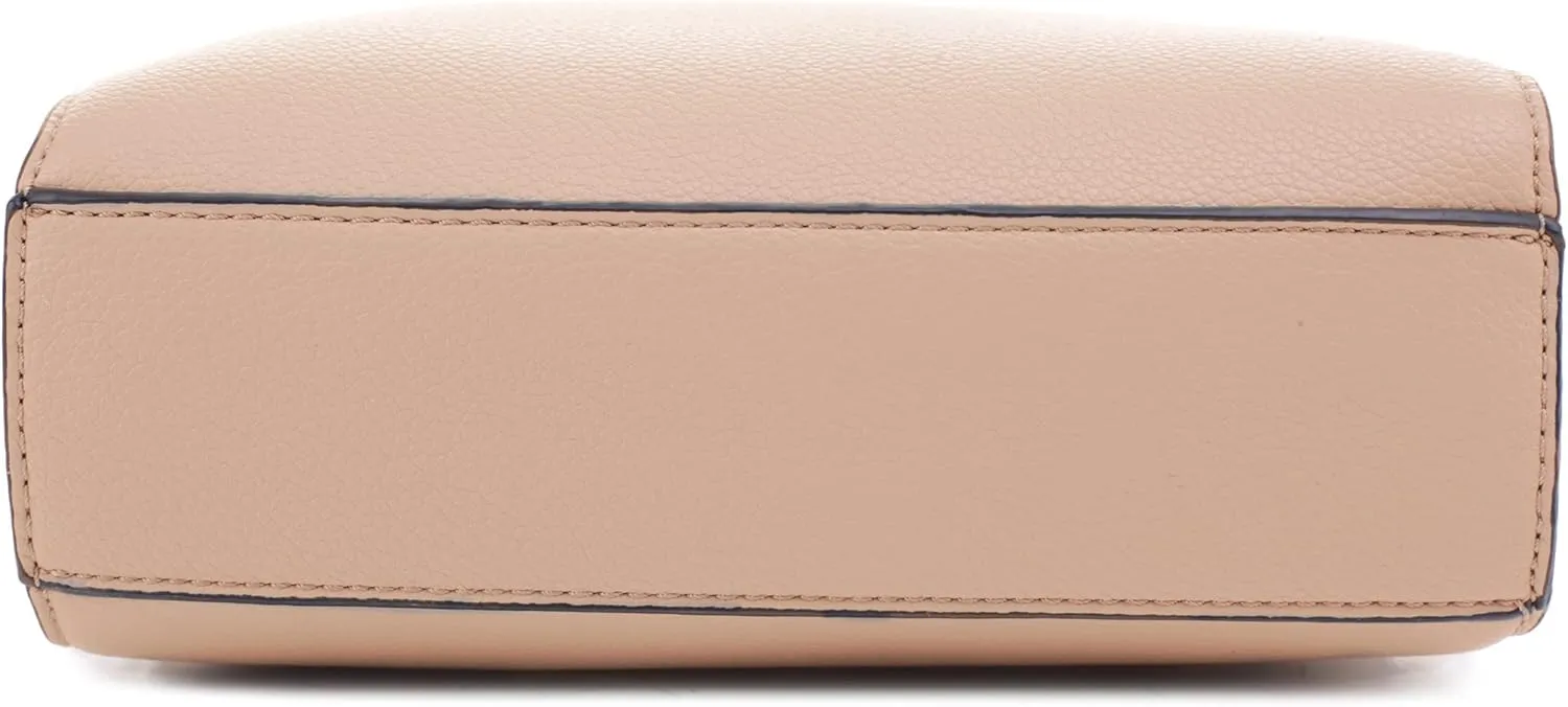 EVVE Crossbody Bags for Women Trendy Triple Zip Small Crossbody Camera Bag Purse with Wide Guitar Strap