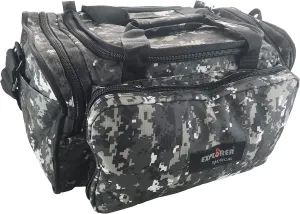 Explorer Large Padded Deluxe Tactical Range Bag Rangemaster Gear Tactical Assault Sling Pack Range Shoulder Camera Bag Modular(Black Camo Color)