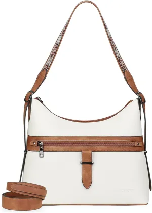 FADEON Hobo Bags Purse for Women Vegan Leather Crossbody Bag Designer Ladies Shoulder Cross Body Handbag Wide Straps