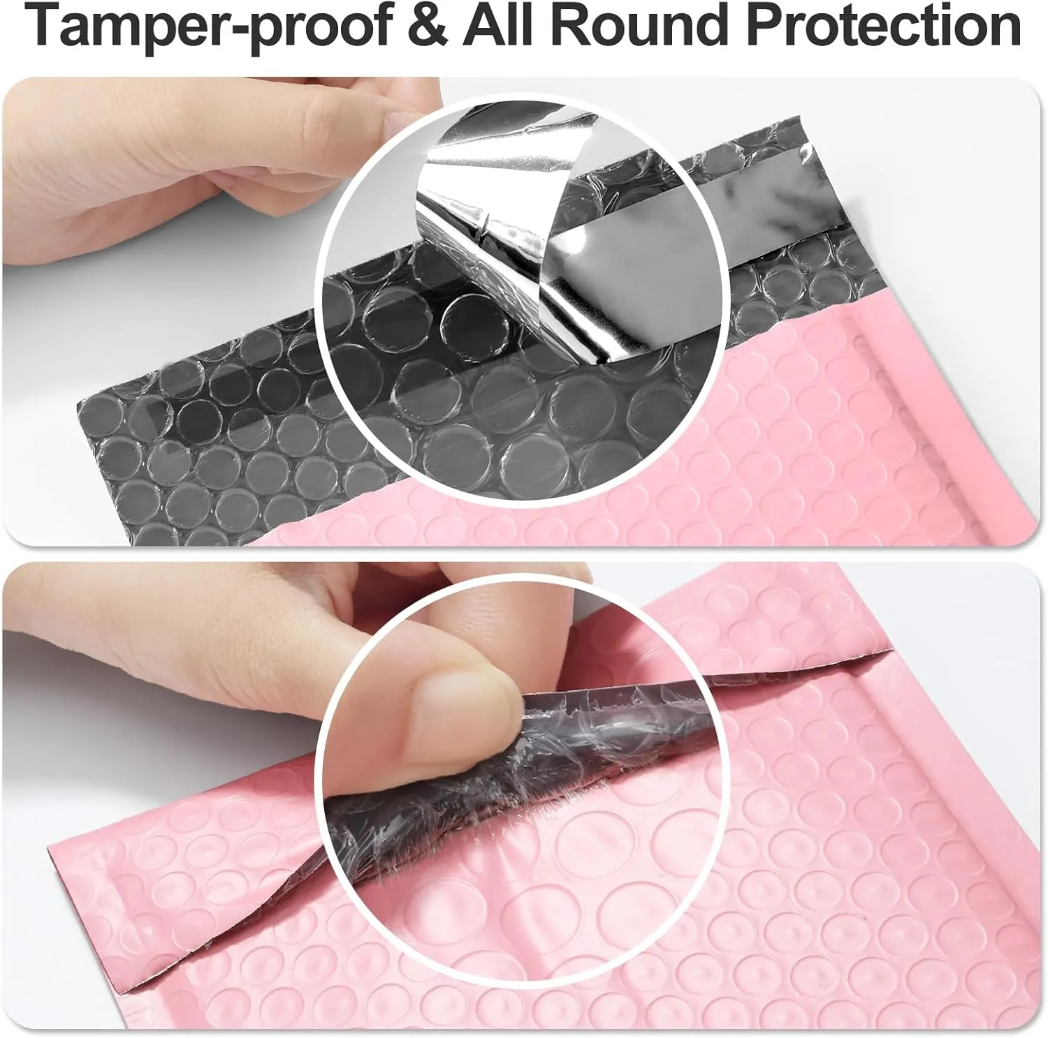 Famagic Bubble Mailers 10.5x16 Inch 25pc Light Pink Shipping Bags, Chic Packaging Bags For Small Business, Colored Padded Mailing Envelopes, Opaque Matte Self Seal Bubble Poly Mailers Bulk #5