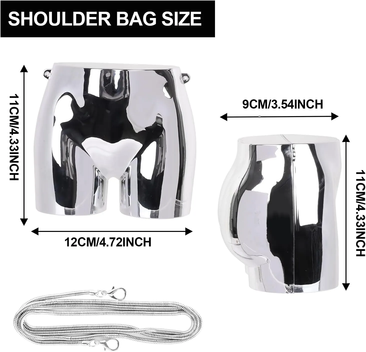 Fashion Evening Bag for Women Mini Crossbody Bag Clutch Purses Shoulder Bag with Chain Strap Handbag for Party Wedding Prom