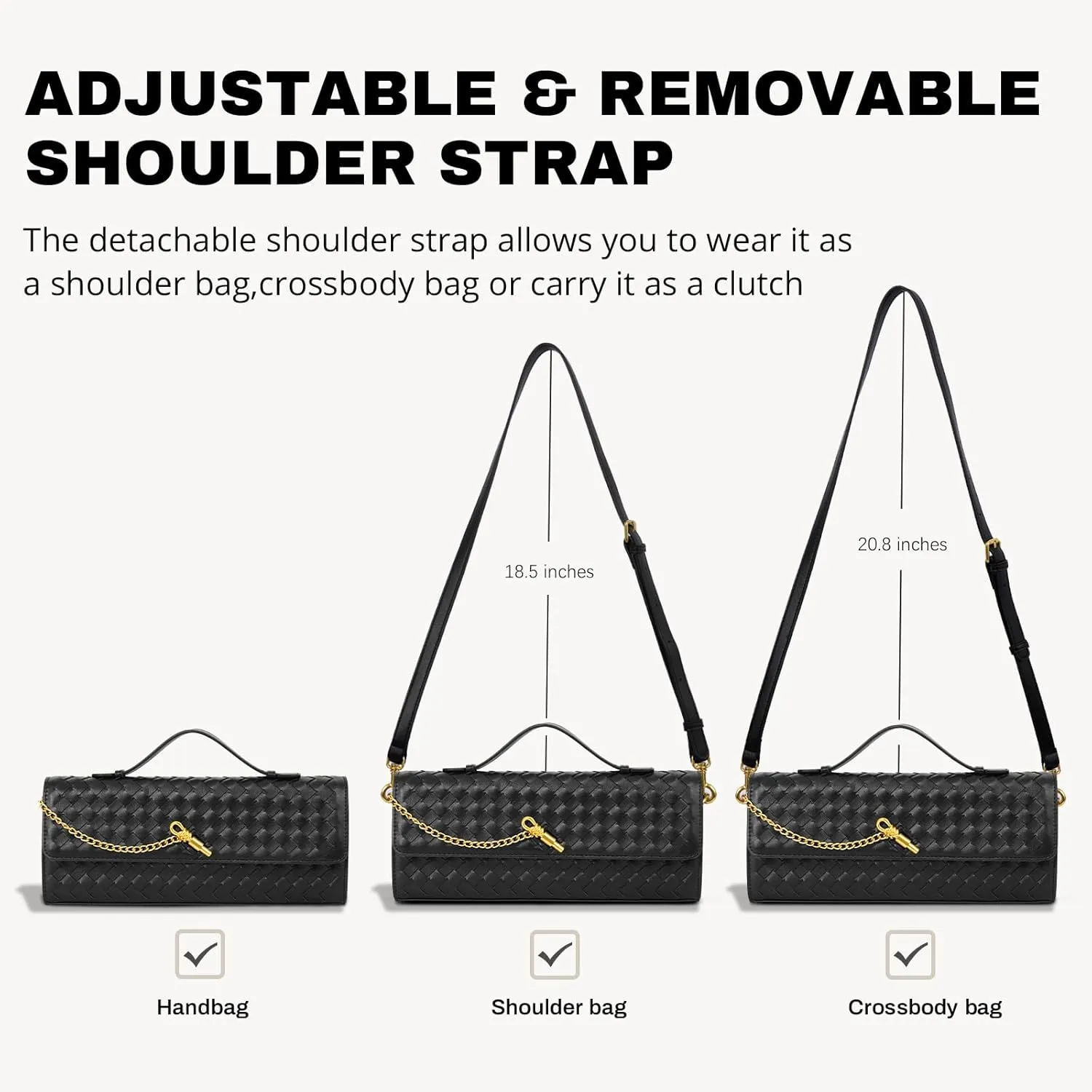 Fashion Evening Clutch Purses for Women, Woven Handbags, PU Leather Shoulder Bags Crossbody for Wedding Formal