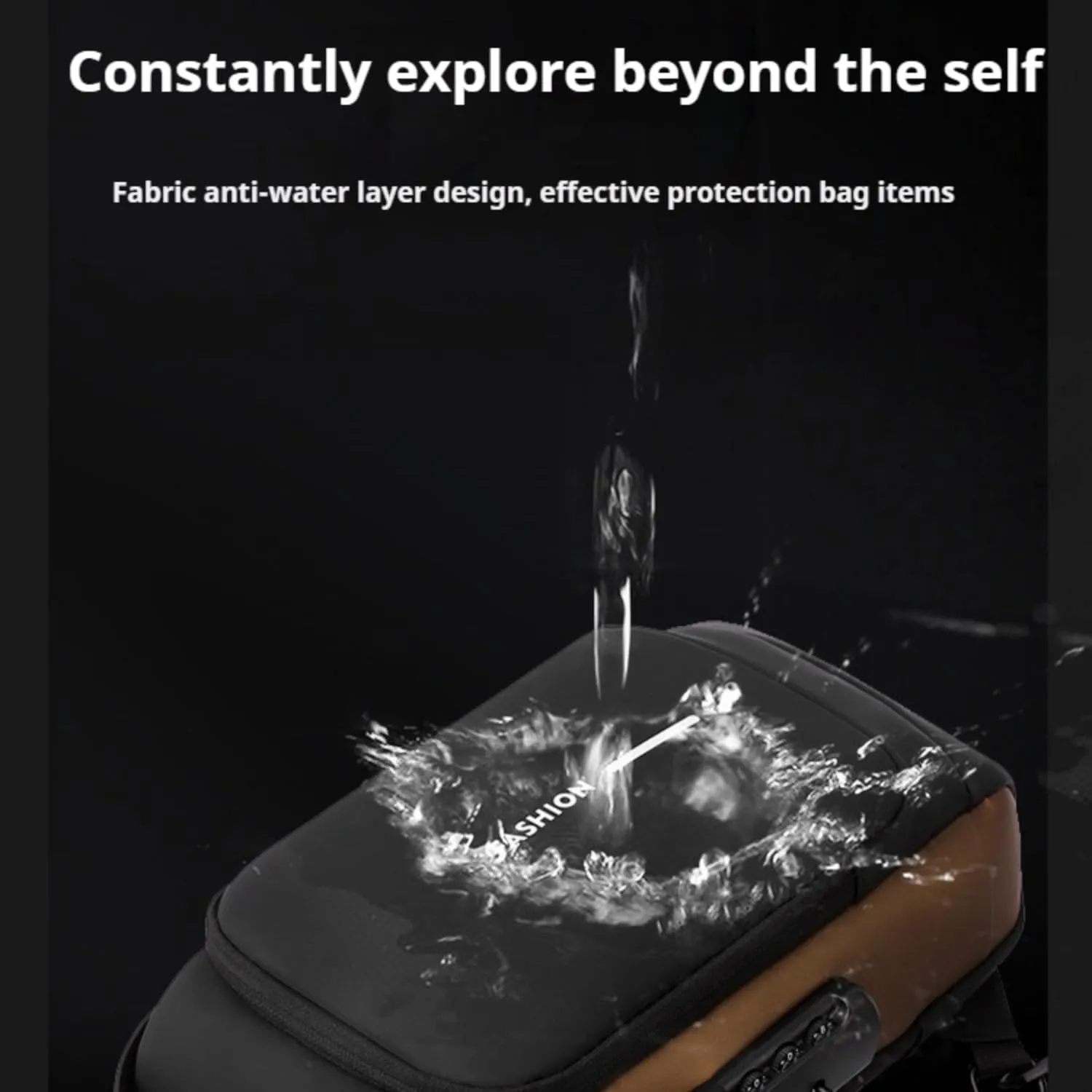 Fashion New Carbon Fiber Streamline Anti-Theft Sling Bag, USB Charging Sport Sling Anti Theft Shoulder Bag, Sports Bag