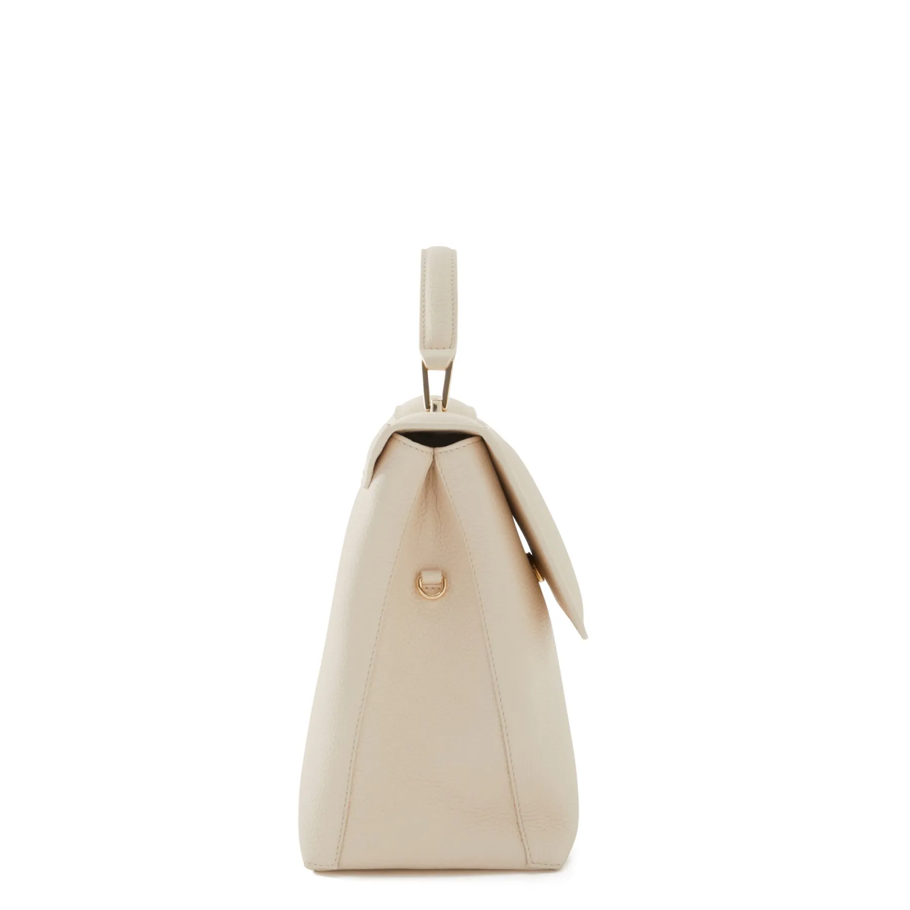 Femme Forte Lacy cream calfskin leather handbag
