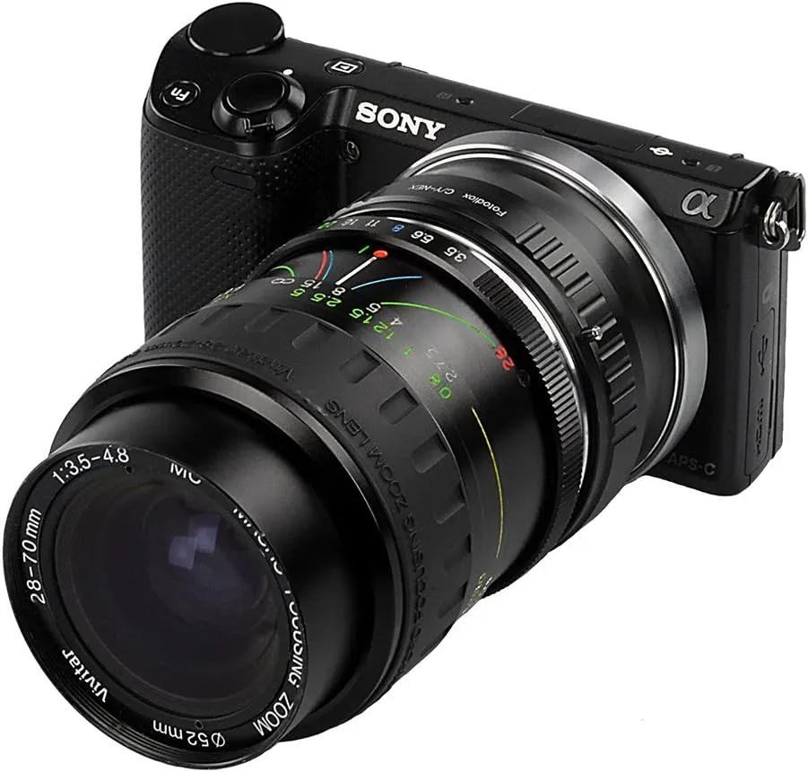 Fotodiox Lens Mount Adapter Compatible with Contax/Yashica Lenses to Sony E-Mount Cameras