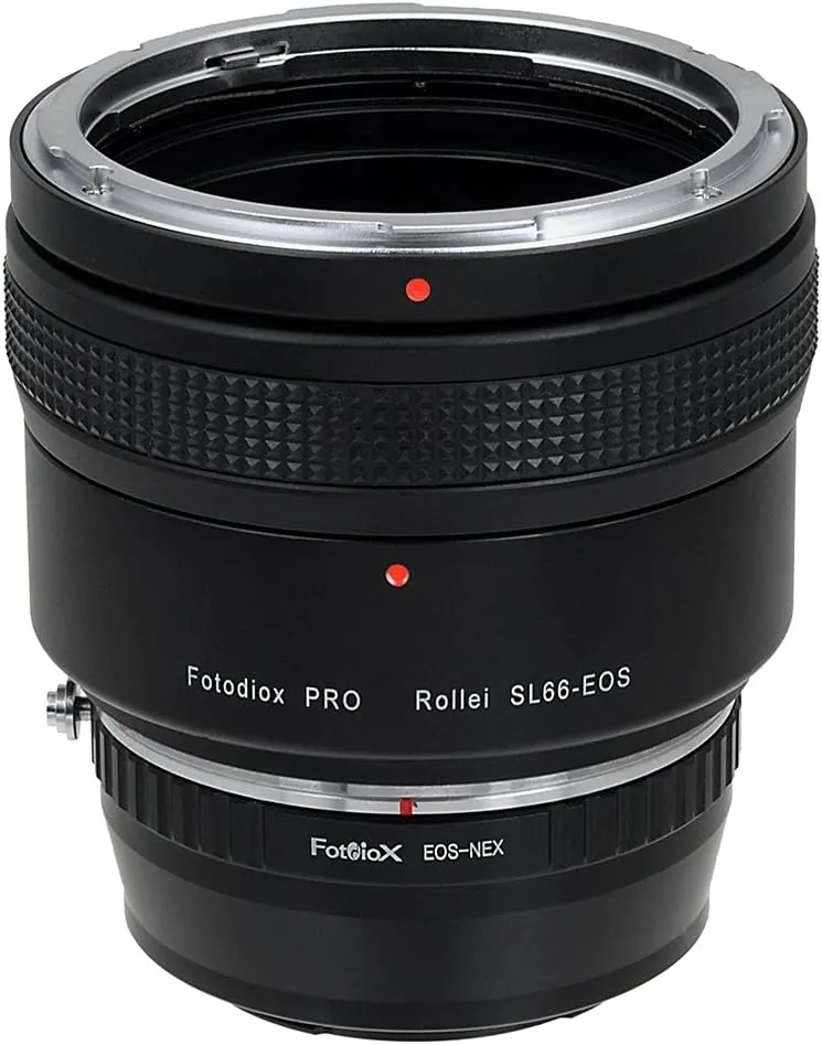 Fotodiox Pro Lens Mount Adapters, Rolleiflex SL66 (Rollei SL66E, SL66X, SL66SE) Series Lenses to to Sony E-Mount Mirrorless Camera Adapter