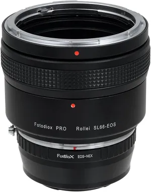Fotodiox Pro Lens Mount Adapters, Rolleiflex SL66 (Rollei SL66E, SL66X, SL66SE) Series Lenses to to Sony E-Mount Mirrorless Camera Adapter