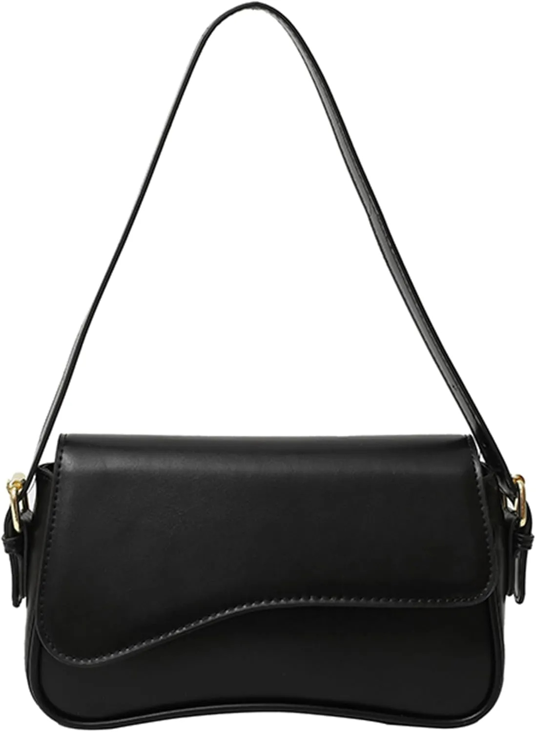 Fozehlad Hobo Shoulder Bag for Women Vegan Leather Y2K Purse Saddle Bag Retro Underarm Handbag for 2025